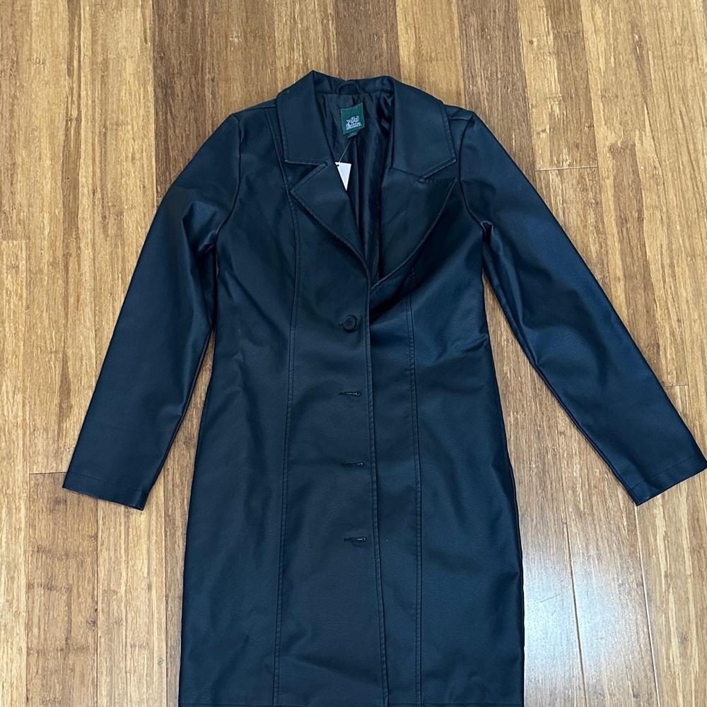 LAST CHANCE OFFER: Wild Fable Black Faux-Leather Jacket Classic Design NWT